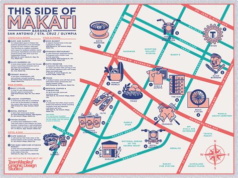 Makati Printable Tourist Map .